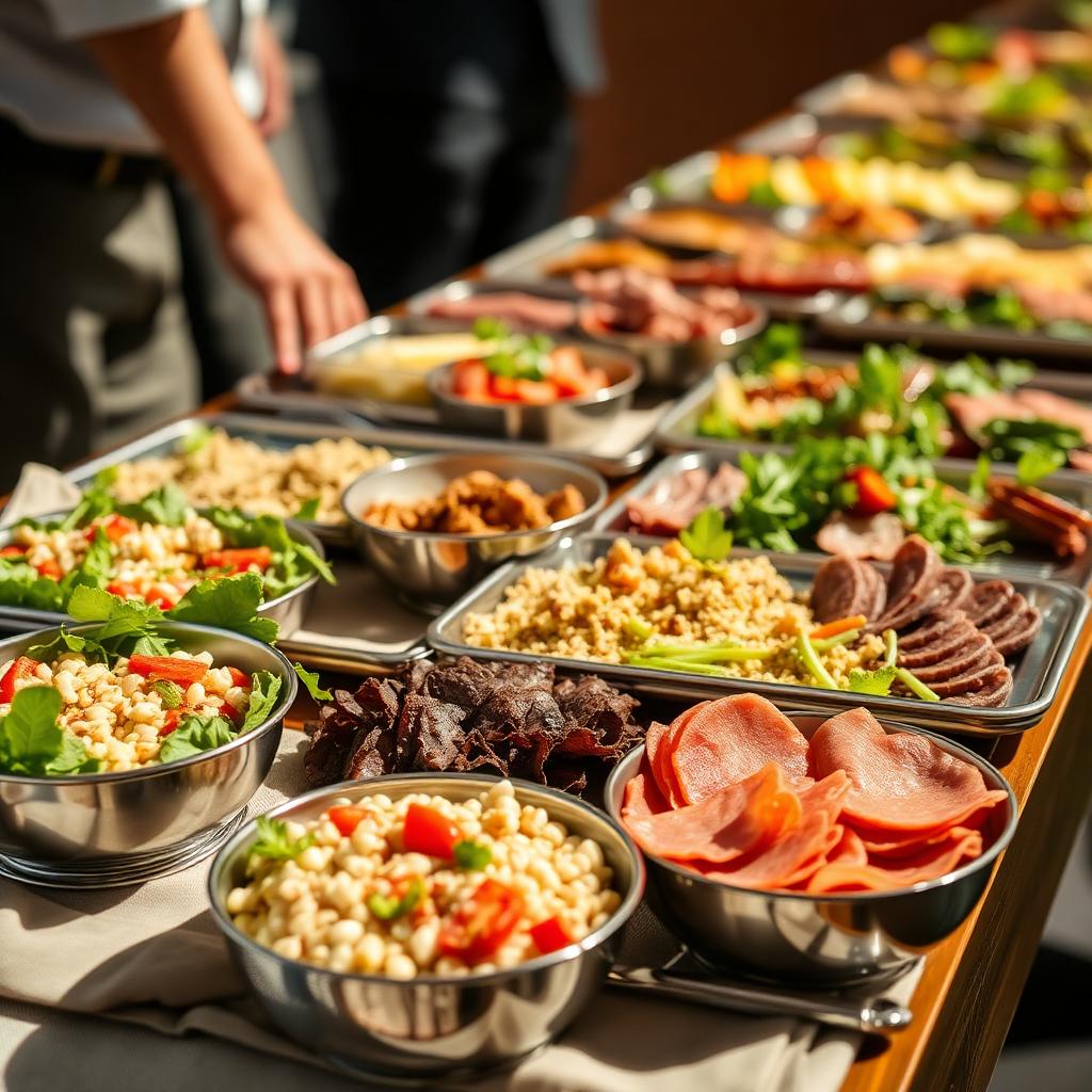 Kolleger nyder frokosten sammen